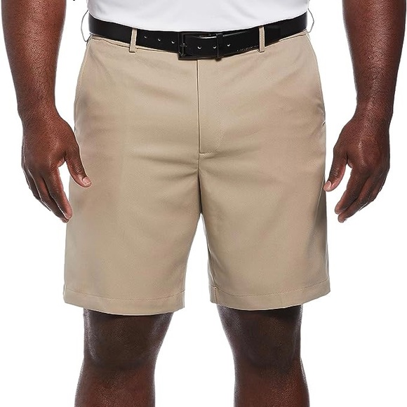 PGA Tour Other - PGA TOUR Men’s 9” Flat Front Horizontal Textured Stretch Golf Short Khaki Sz 40.